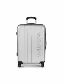 Valentino Άνδρες Βαλίτσες Μεγάλη Σκληρή Βαλίτσα Diantha VV6PC03G Ασημί