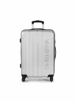 Valentino Άνδρες Βαλίτσες Μεσαία Σκληρή Βαλίτσα Diantha VV6PC02M Ασημί